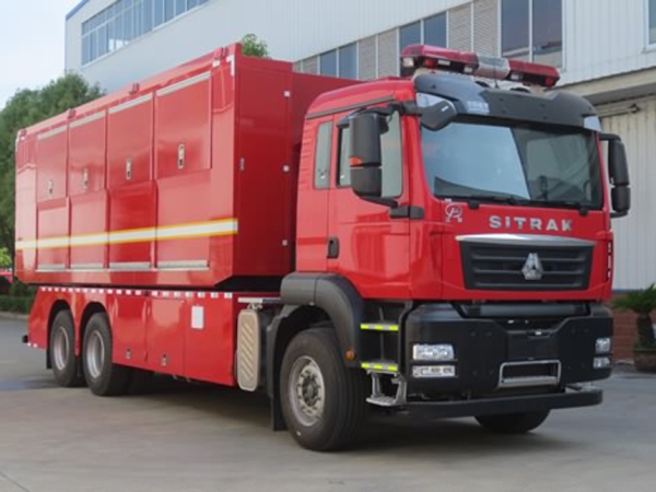 汕德卡自裝卸式消防車